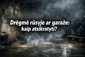 Drėgmė rūsyje ar garaže: kaip jos atsikratyti?
