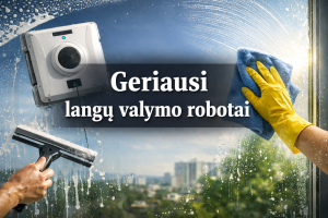 Geriausi langų valymo robotai
