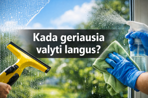 Kada geriausia valyti langus?