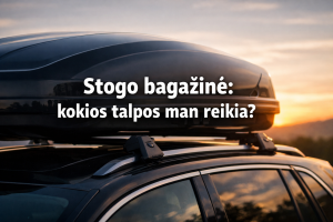 Stogo bagažinė: kokios talpos man reikia?