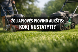 Žoliapjovės pjovimo aukštis: kokį nustatyti?