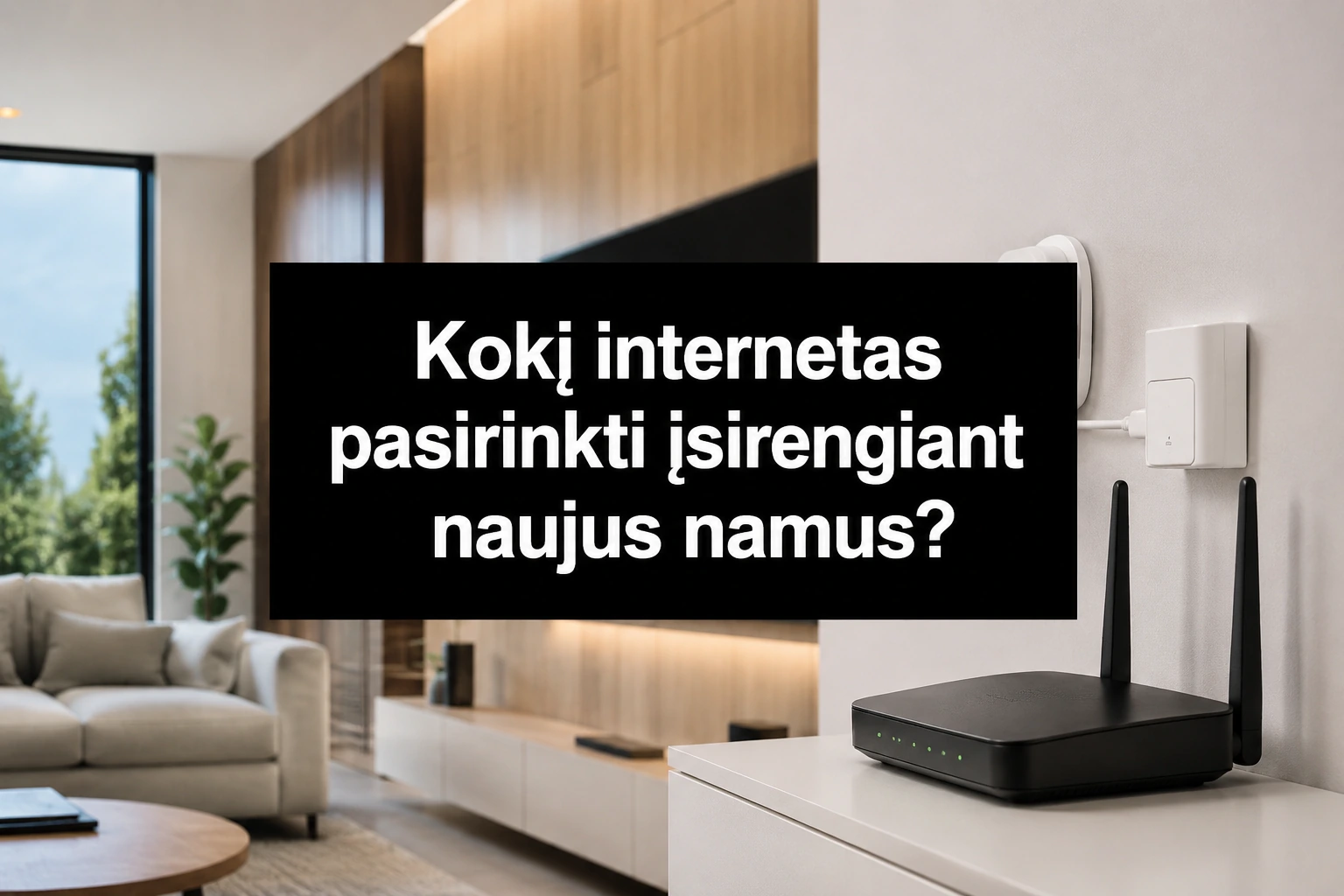 Kokį internetą pasirinkti įsirengiant naujus namus?
